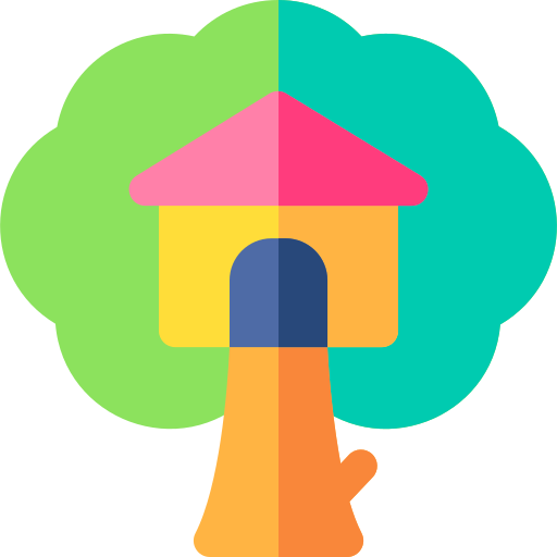 Treehouse Basic Rounded Flat icon
