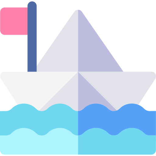 Paper boat Basic Rounded Flat icon