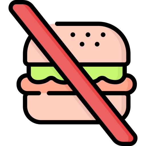 No fast food Special Lineal color icon