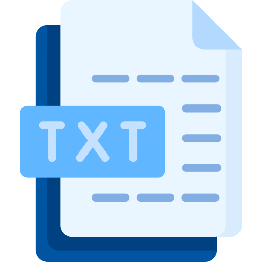 Txt file Special Flat icon