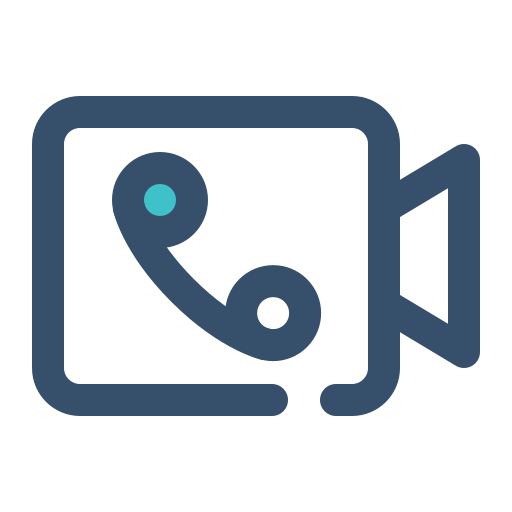 Videocall Generic Blue icon