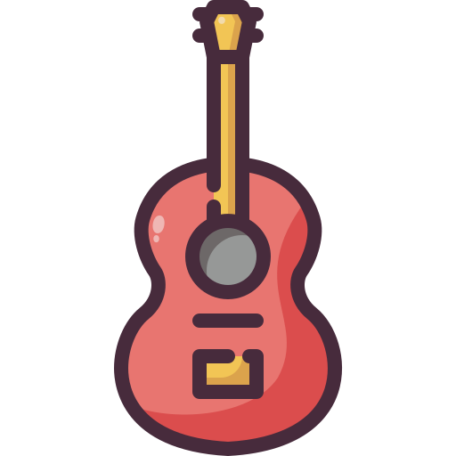 gitaar Generic Outline Color icoon