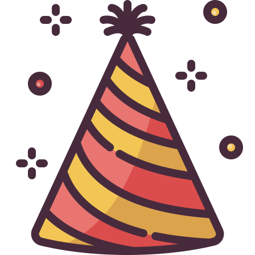 Party hat Generic Outline Color icon