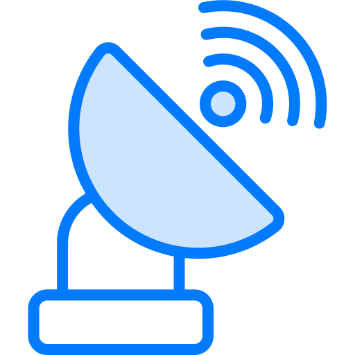 antenne satellite Generic Blue Icône