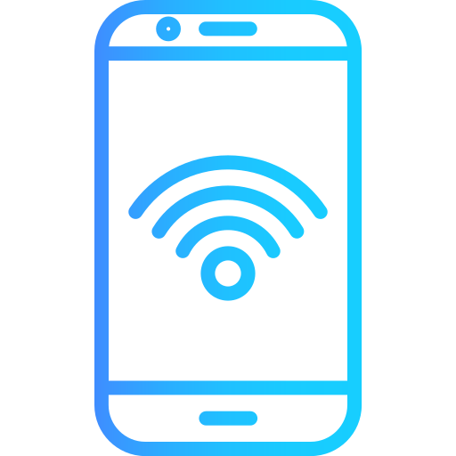 teléfono inteligente Generic Gradient icono