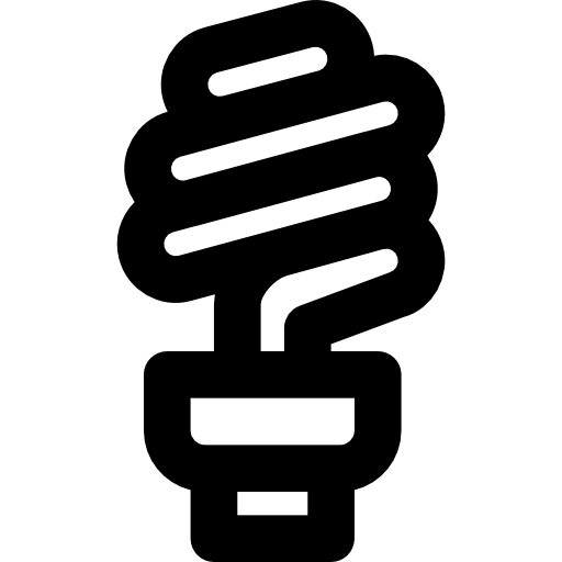 lampadina Basic Black Outline icona