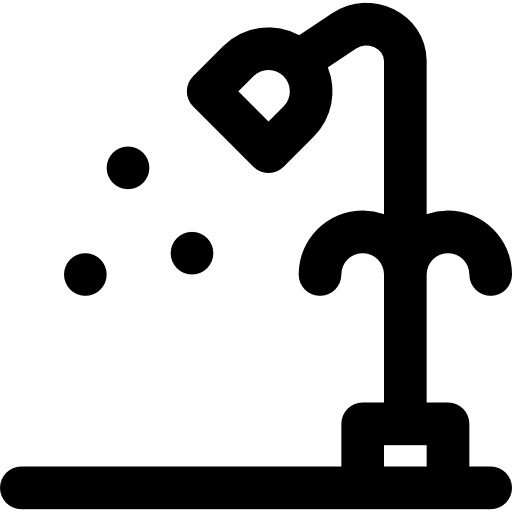 ducha Basic Black Outline icono