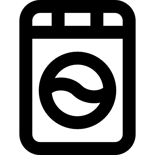洗濯機 Basic Black Outline icon