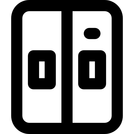 kühlschrank Basic Black Outline icon