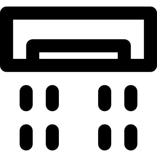klimatyzator Basic Black Outline ikona