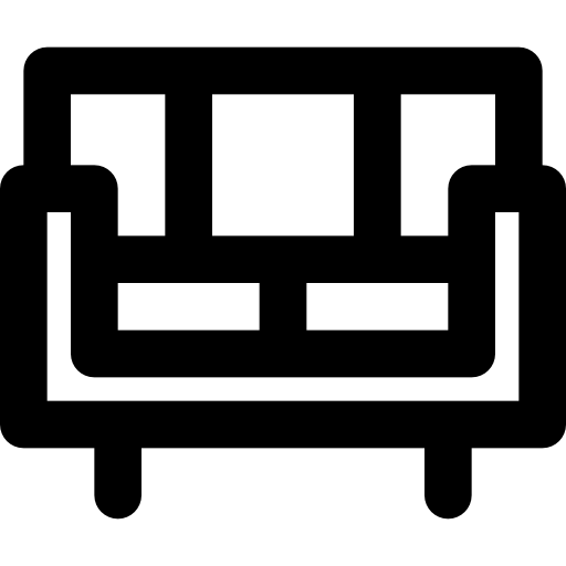 sofa Basic Black Outline ikona
