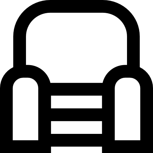 Armchair Basic Black Outline icon