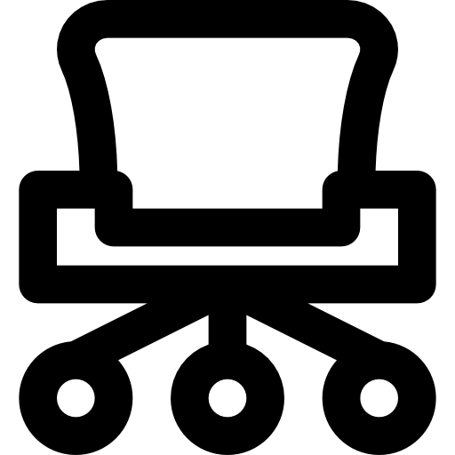 Office chair Basic Black Outline icon