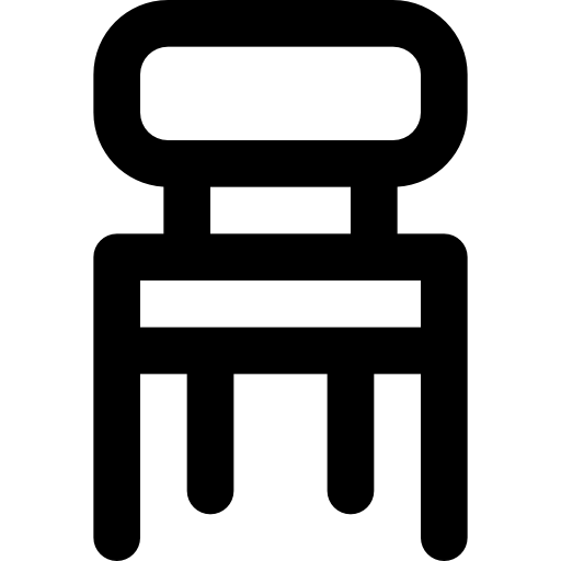 sedia Basic Black Outline icona