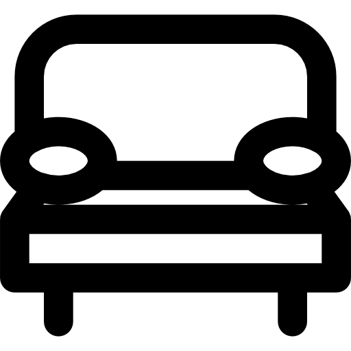 Couch Basic Black Outline icon