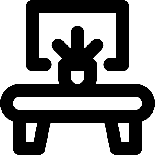 tavolo Basic Black Outline icona