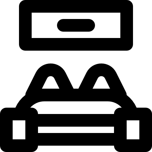 Bed Basic Black Outline icon