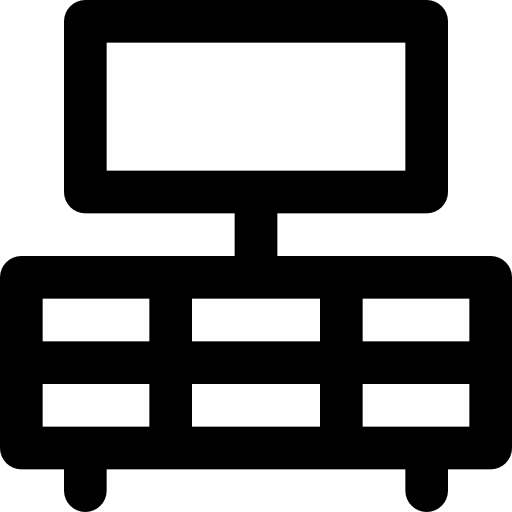 Television Basic Black Outline icon