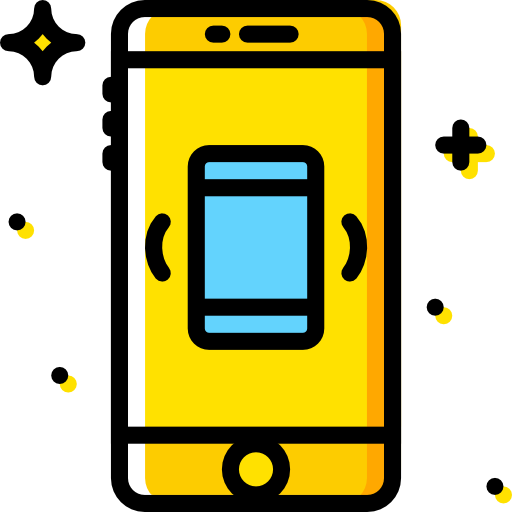 smartphone Basic Miscellany Yellow Ícone