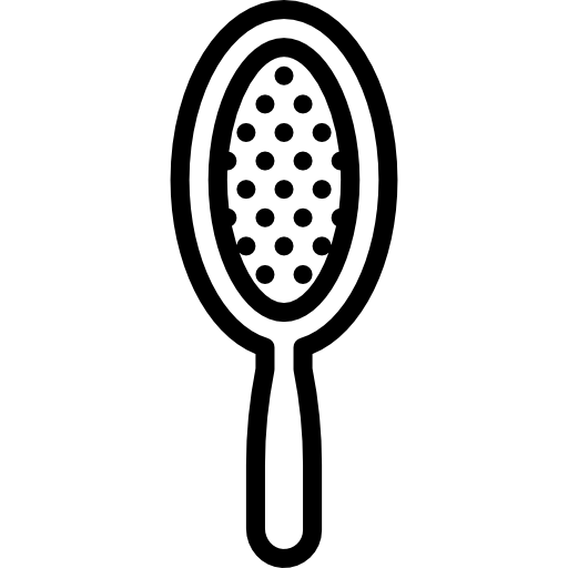 Hairbrush Basic Miscellany Lineal icon