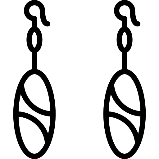 Earrings Basic Miscellany Lineal icon