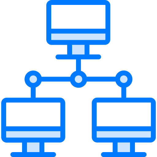 컴퓨터 네트워킹 Generic Blue icon