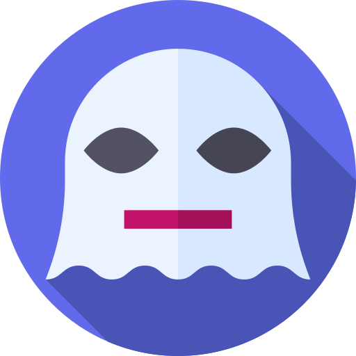 fantasma Flat Circular Flat icono