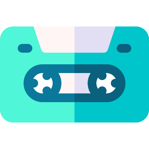 kassette Basic Rounded Flat icon