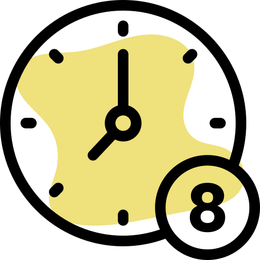 horas laborales Generic Rounded Shapes icono