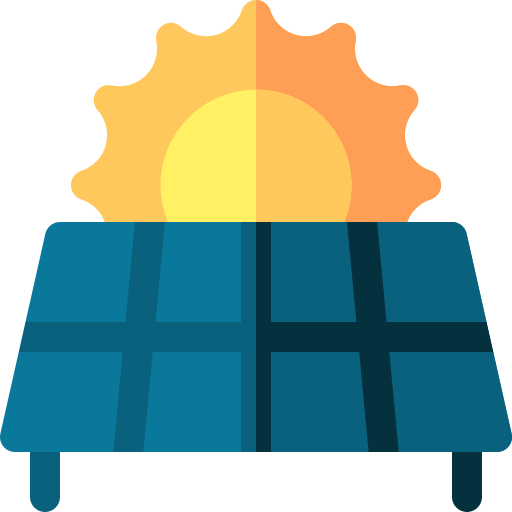 Солнечная энергия Basic Rounded Flat иконка