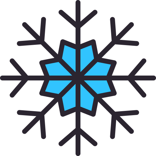 Snowflake Generic Outline Color icon