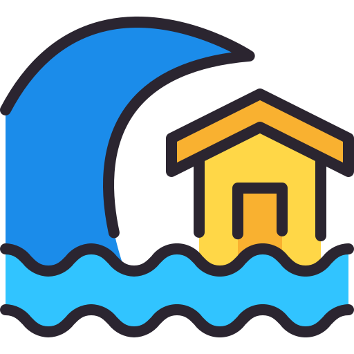 Tsunami Generic Outline Color icon