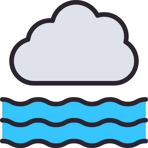 Cloudy Generic Outline Color icon