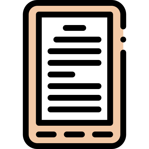 Ebook Detailed Rounded Lineal color icon