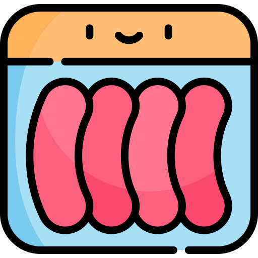 wurst Kawaii Lineal color icon