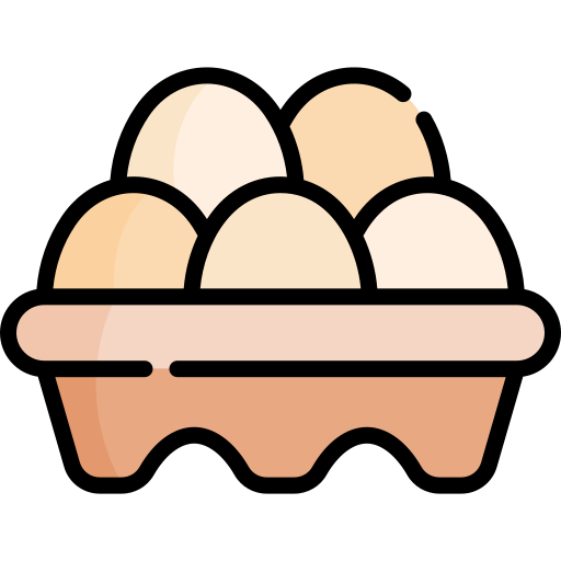 Egg carton Kawaii Lineal color icon