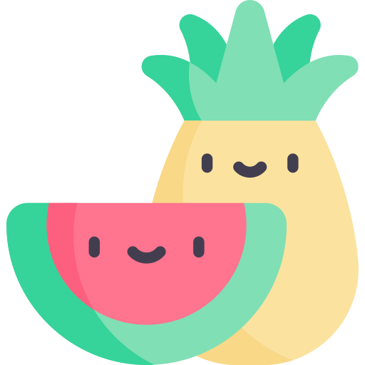 fruit Kawaii Flat icoon