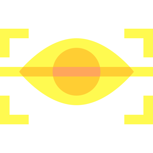 目の認識 Basic Sheer Flat icon