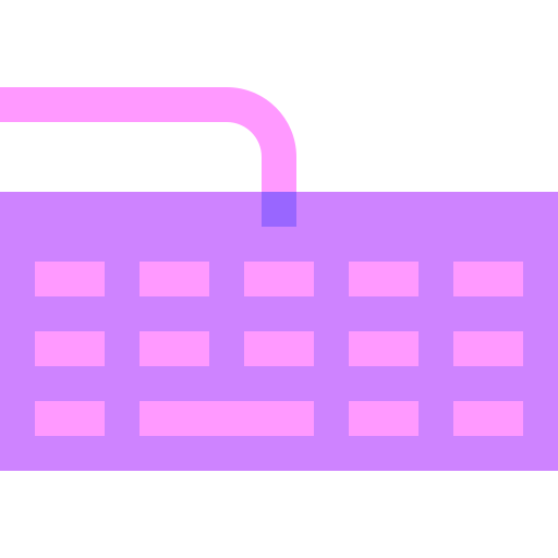 Keyboard Basic Sheer Flat icon