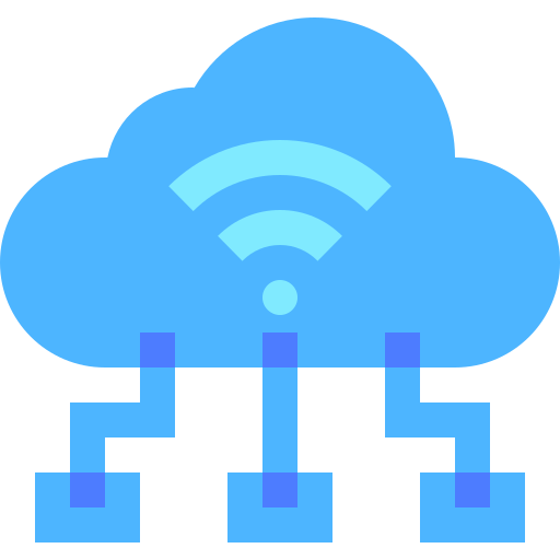 cloud dienstverlening Basic Sheer Flat icoon