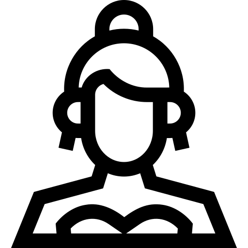 actriz Basic Straight Lineal icono