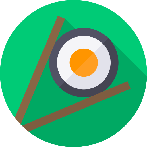 Sushi Flat Circular Flat icon