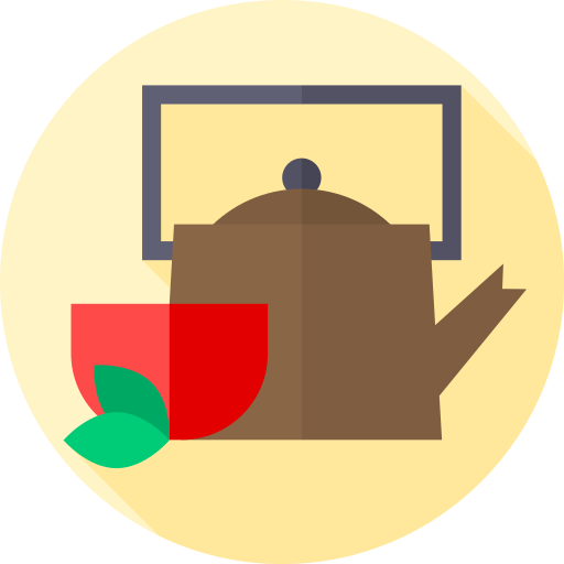 お茶 Flat Circular Flat icon