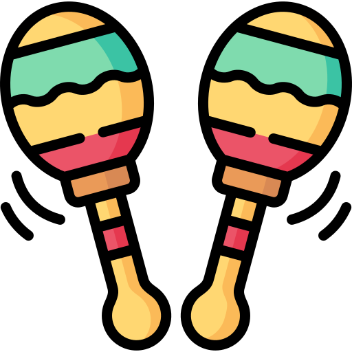 marakasy Special Lineal color ikona