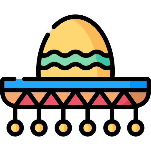 meksykański kapelusz Special Lineal color ikona