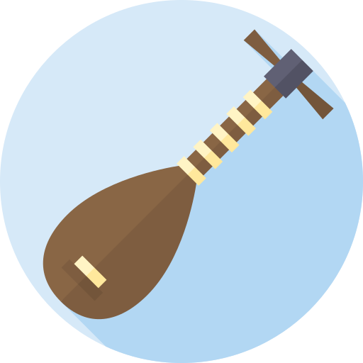 Biwa Flat Circular Flat icon