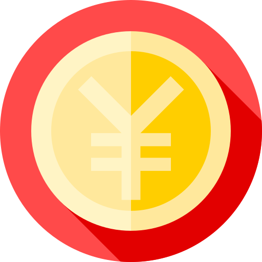 yen Flat Circular Flat icona