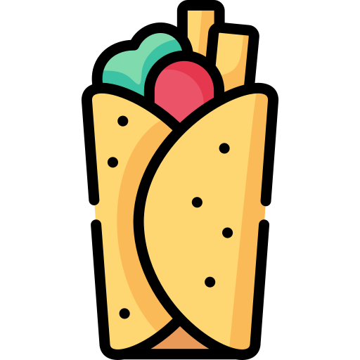 burrito Special Lineal color icona