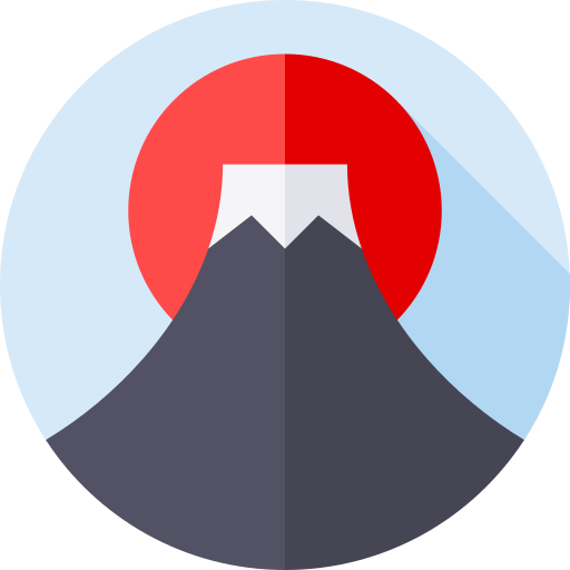 富士山 Flat Circular Flat icon