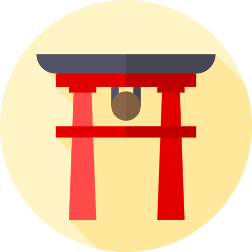 도리이 게이트 Flat Circular Flat icon